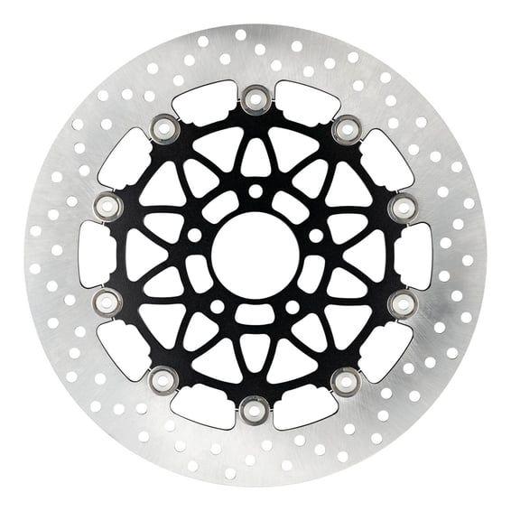 floating brake disc front. Round. Black