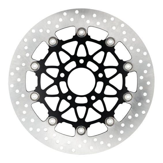 floating brake disc front. Round. Black