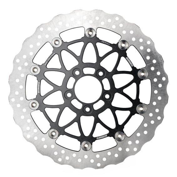 oversized floating brake disc front. Wave. Black
