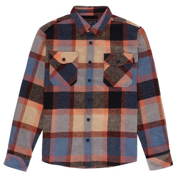 13 1/2 Steel flannel oxblood