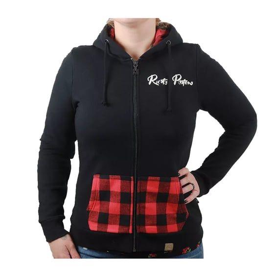 Turner female zip hoodie black/red