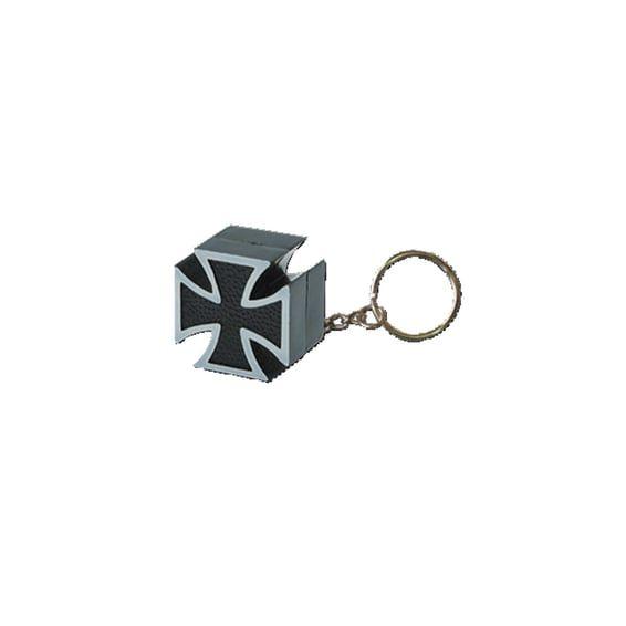 Triktopz Cross pin key chain black