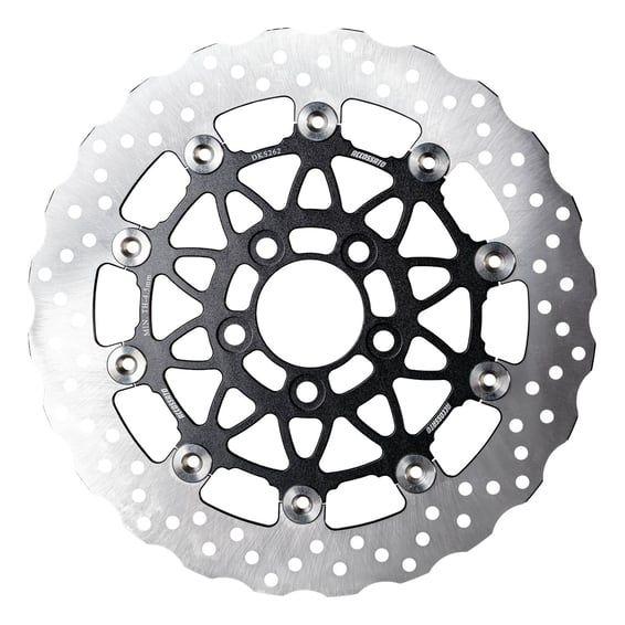 floating brake disc front. Wave. Black