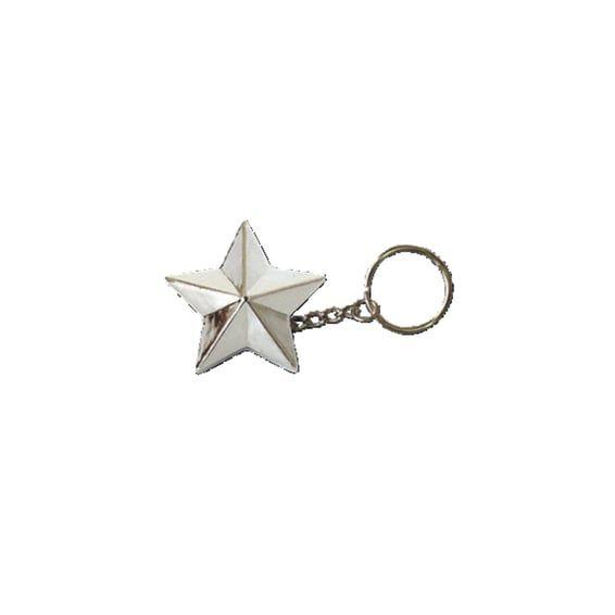 Triktopz Star key chain chrome