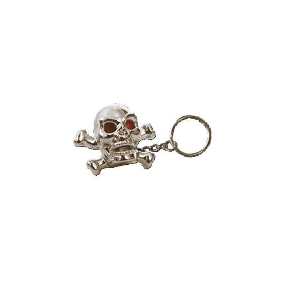 Triktopz Skull N Bones key chain chrome
