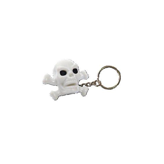 Triktopz Skull N Bones key chain white