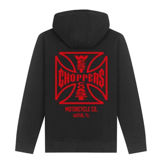 WCC ATX Cross hoodie black/red