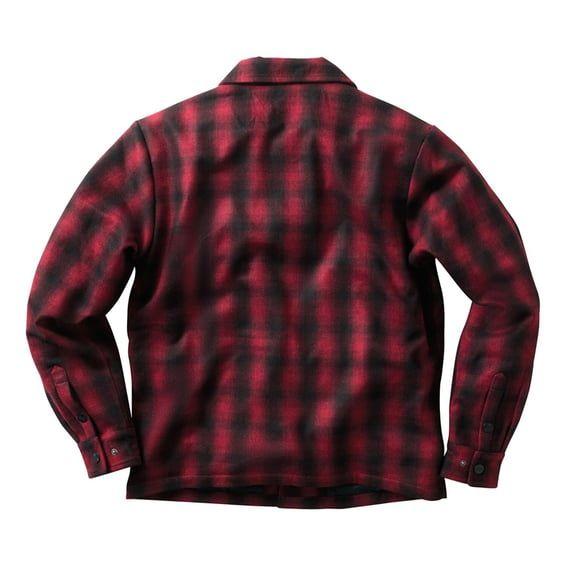 WCC Wool lined Plaidshirt red/black