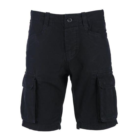 Cargo short stonewashed black
