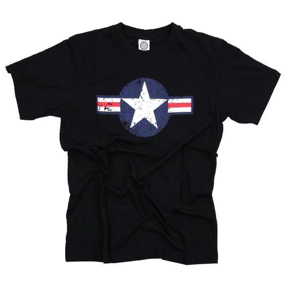 Air Force Star & Bars t-shirt black