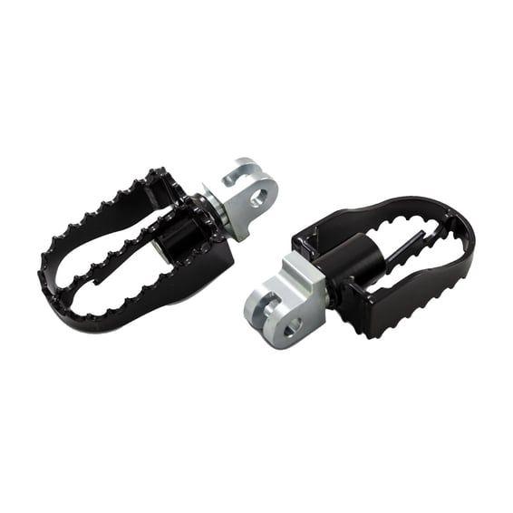 MX style rider footpegs