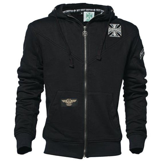 WCC OG Classic Panel zip hoodie black
