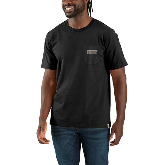 Pocket Script Graphic t-shirt black