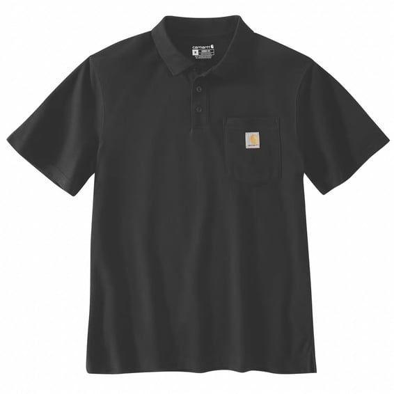 Midweight S/S Pocket Polo black