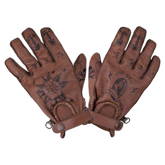 Second skin gloves brown tattoo