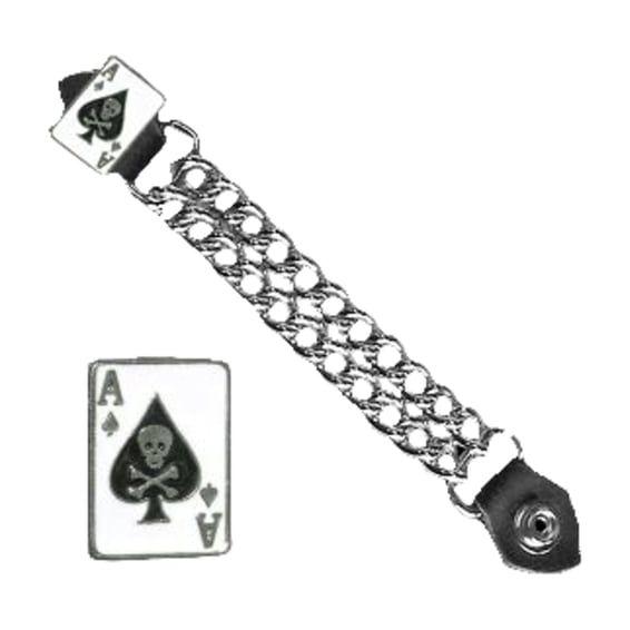 Vest extender Ace of spades skull