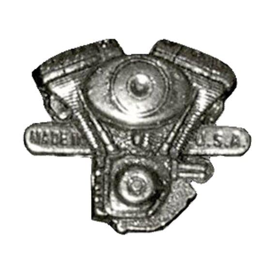Biker pins V-Twin engine pin