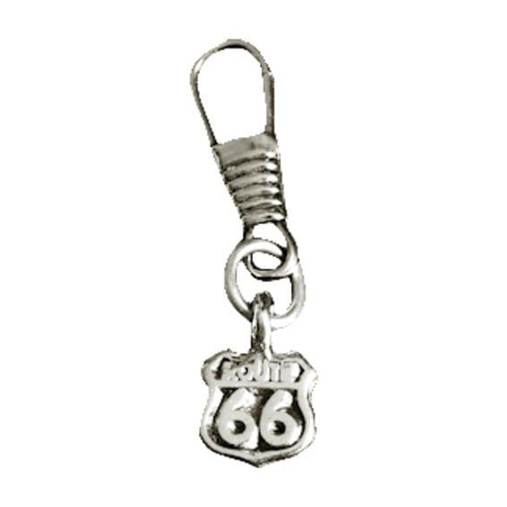 Route 66 zipper pull