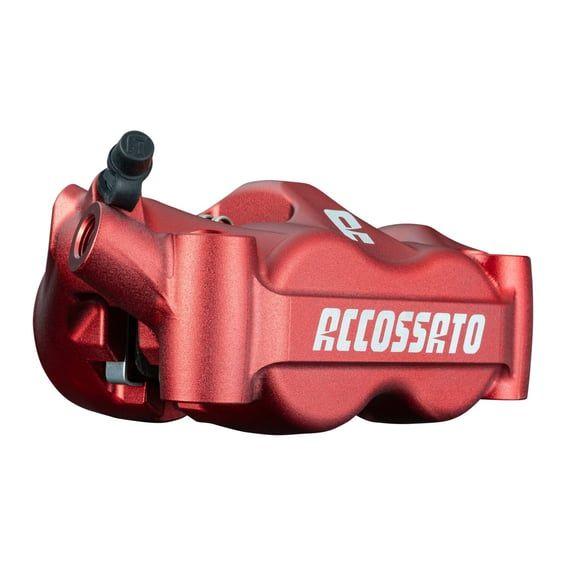 100mm Monoblock radial brake caliper left. Red