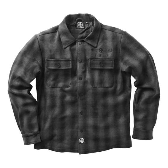 WCC Wool lined Plaidshirt charcoal/black