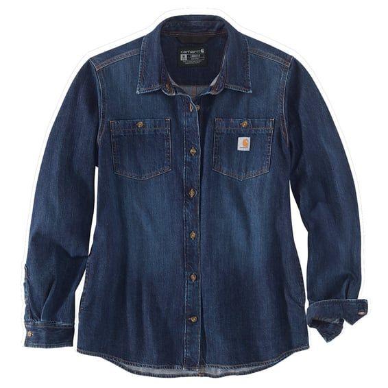 Midweight female denim shirt