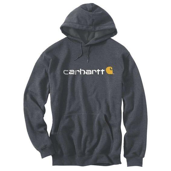 Signature logo hoodie carbon heather