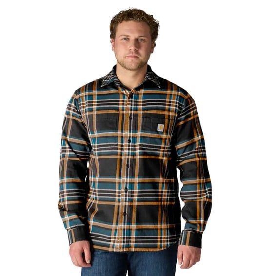 Flannel Plaid shirt black