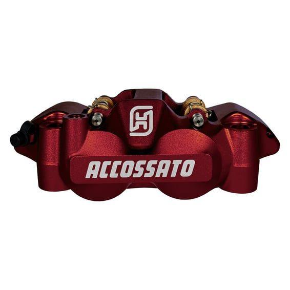 108mm Monoblock radial brake caliper left. Red