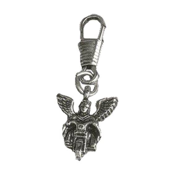 Guardian angel zipper pull