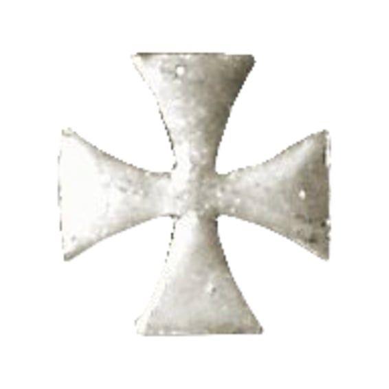Biker pins Maltese cross pin silver