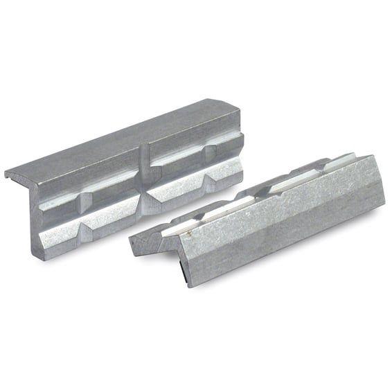 aluminum cleated vice jaws