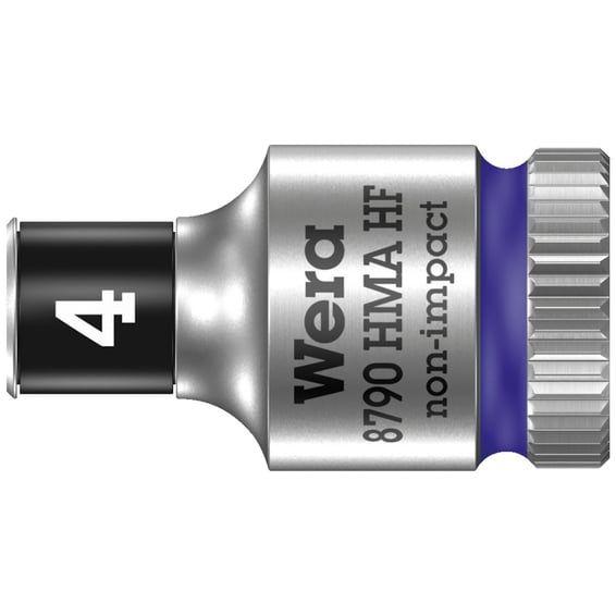 Zyklop 1/4" socket with holding function - Metric 4.0