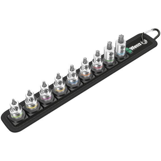 socket belt with 3/8" drive Torx® socket bits