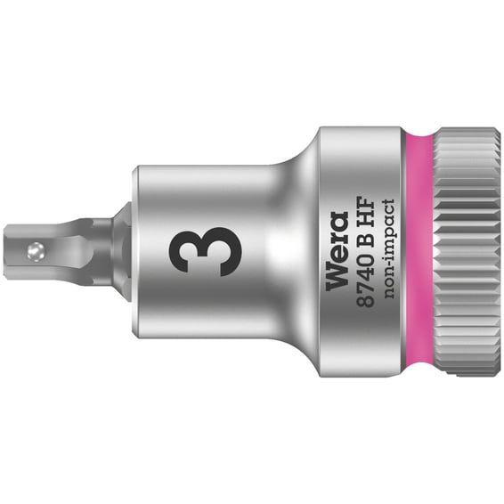 Zyklop 3/8" Hex socket bit with holding function Metric