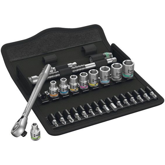 Zyklop ratchet switch kit 28 pcs. 1/4" drive - Metric
