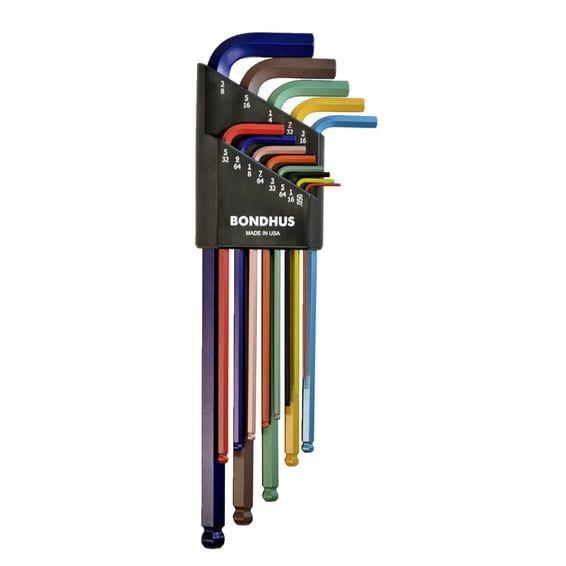 ColorGuard™ allen head/ball-end L-wrench set US
