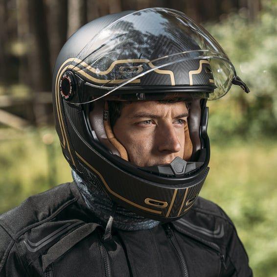 90 Degrees Carbon helmet gold