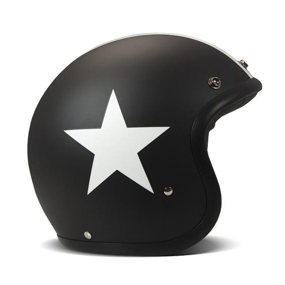 Retro helmet Star Matte Black