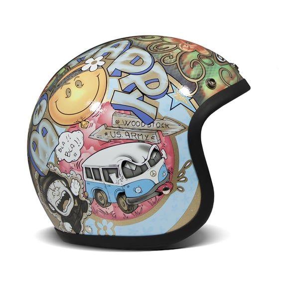 Retro helmet Woodstock