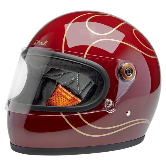 Gringo S helmet Garnet Red Flames