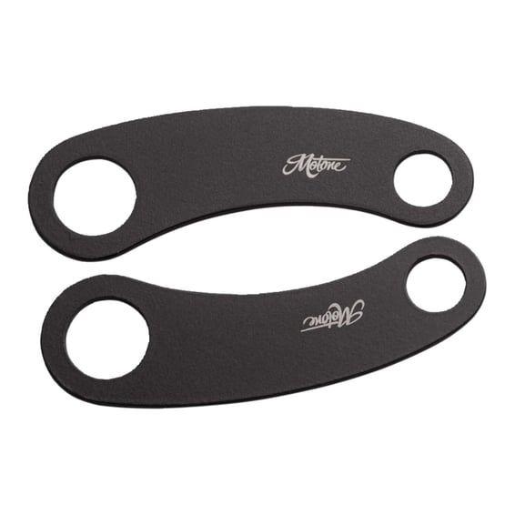 turn signal brackets, top shock mount. Black