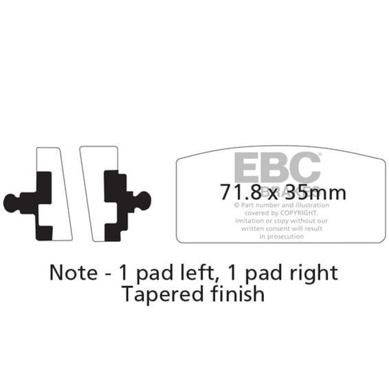 Organic brake pads