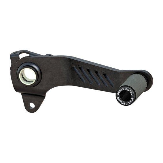 Slash cut brake lever. Black