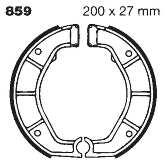 plain brake shoes