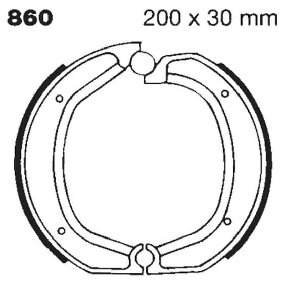 plain brake shoes