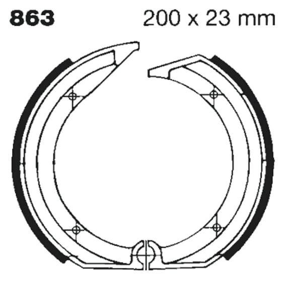 plain brake shoes
