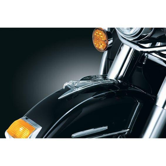 Deco eagle front fender ornament. Chrome