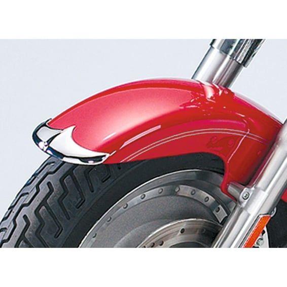 cast front fender tip. Chrome