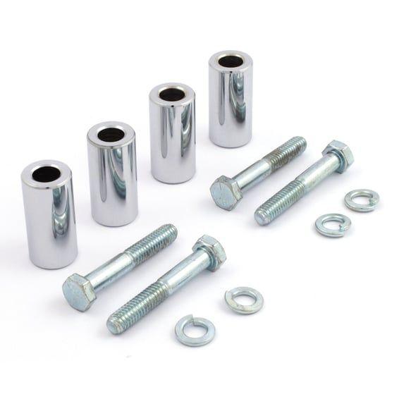 Narrow to Wide Glide fender kit. Chrome